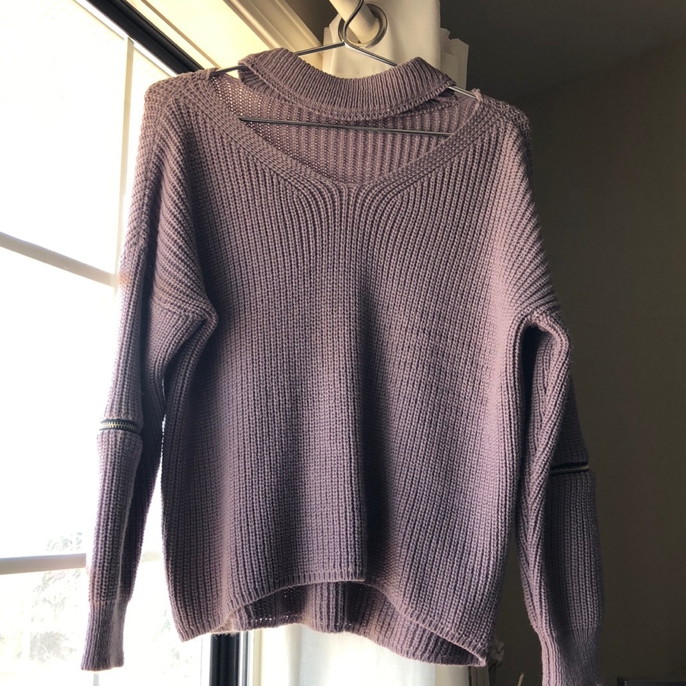 Lilac purple sweater